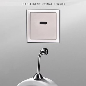 Vanne de chasse d'eau automatique sans contact à double chasse intelligente pour urinoir de salle de bain en acier inoxydable, économie d'eau, design moderne - Product Image 5