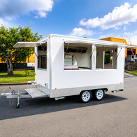 Nouvelle remorque de type conteneur pour la vente de café, hamburgers, frites, glaces, barbecue, bus de restauration mobile, conforme aux normes CE et DOT