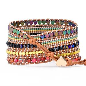 Bracelet de montre de remplacement perlé fait à la main pour <span class=keywords><strong>Fitbit</strong></span> Versa 3 2 1 Style bohème, bijoux rétro, 20mm 22mm - Product Image 3