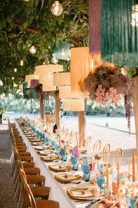 Moderno aceptar fabricación INS Rame pantalla tejida a mano restaurante cafetería decoración EH2502009 para evento de boda de hotel - Product Image 2