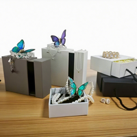 Bijoux en papier à tiroir coulissant personnalisés haut de gamme et respectueux de l'environnement et de luxe Boîte d'expédition cosmétique cadeau de Noël et d'anniversaire pour mariage vente en gros