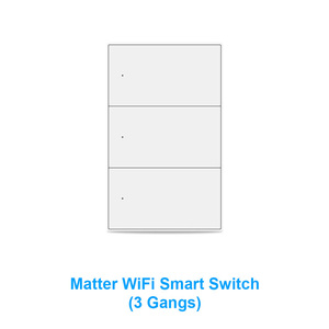 Interrupteur mural intelligent WiFi LEDEAST ZM606 Matter 1 2 3 4 voies, contrôle par application, bouton poussoir, chambre à coucher, salon - Product Image 4