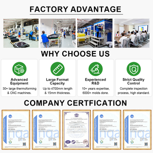 Production spécialisée de coques de tableau de bord par thermoformage en utilisant des feuilles de thermoformage en <span class=keywords><strong>PVC</strong></span> ABS de qualité supérieure pour l'automobile - Product Image 5
