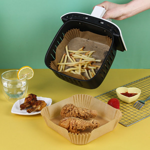 Papiers de cuisson non blanchis <span class=keywords><strong>sans</strong></span> BPA pour <span class=keywords><strong>friteuse</strong></span> à air, non toxiques, épais, pour usage domestique et commercial - Product Image 2