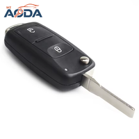 Coque de clé universelle pour voiture OEM avec télécommande intelligente à 4 boutons, étui de clé de véhicule pour VW, housse de clé auto