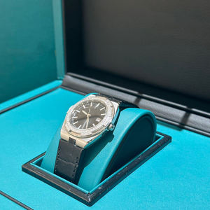 Montre automatique mécanique de luxe unisexe avec lunette saphir, étanche, bracelet en cuir véritable et aiguilles - Product Image 2