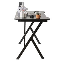 Bureau d'ordinateur moderne et simple avec plateau en PVC et panneau de densité pour la maison, l'étude, le travail et l'e-sport, modèle HD-SR-10