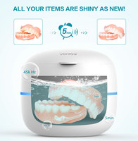 Nettoyeur à ultrasons multifonctionnel avec UV pour prothèses dentaires, bijoux et montres