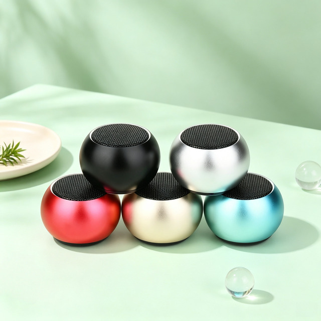 Factory Wholesale Mini Metal Wireless Speakers Portable Fashionable M1 Macarons Good Sound Communication Ac Power