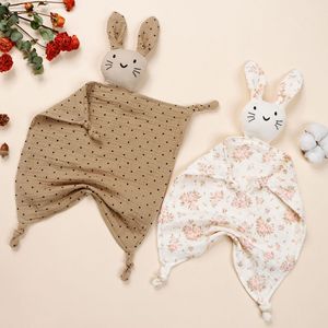 Couverture douillette imprimée pour bébé, best-seller transfrontalier, en pur coton <span class=keywords><strong>double</strong></span> <span class=keywords><strong>gaze</strong></span>, compagnon de sommeil, jouet en peluche chat - Product Image 2