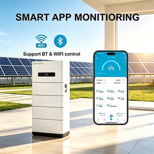Système de stockage d'énergie solaire hybride tout-en-un 20 kWh, batterie lithium haute tension rechargeable et empilable pour la maison - Product Image 4