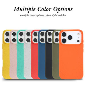 <span class=keywords><strong>Coque</strong></span> <span class=keywords><strong>de</strong></span> téléphone éco-dégradable pour iPhone 17 Pro Max 16 Paille <span class=keywords><strong>de</strong></span> Blé TPU Composite Antichoc Couverture Durable pour Samsung S26 Ultra - Product Image 6