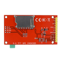 Módulo de Pantalla LCD TFT SPI de 2.4 Pulgadas, 240x320, 5V/3.3V, Adaptador PCB, Tarjeta SD, LED Blanco, ILI9341