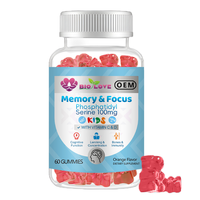 Gummies de Sérine et Phospholipides – Clarté Mentale, Soutien Mémoire/Sommeil, Santé Cérébrale, Complément Végétalien, Peau, Ongles, Énergie