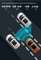 DVR de voiture 4G SIM Cloud avec ADAS GPS WIFI Caméra de tableau de bord HD étanche avec 3 lentilles et caméra de tableau de bord avant arrière à l'intérieur Caméra de tableau de bord 4G