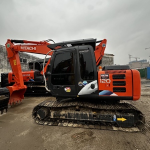 Excavadora de cadenas Hitachi ZX120 usada, 12 toneladas, modelo 2025, cucharón de 0.52m, potencia de 66Kw, 300 horas, componentes principales incluidos, en buen estado para la venta. - Product Image 3