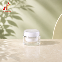 Pot en plastique transparent OEM/OED personnalisé de 15g/30g avec double paroi intérieure pour gel à ongles, crème pour le visage et les yeux, et produits cosmétiques et de soin