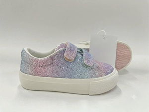 Zapatillas Casuales Vulcanizadas para Niños, las Más Vendidas en Vietnam, con Parte Superior de Malla Transpirable, Revestimiento de Gamuza, Suela de Goma, Cierre de Velcro, Venta al Por Mayor - Product Image 1