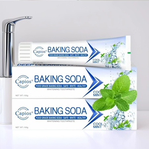 Dentifrice blanchissant à la menthe et au bicarbonate de soude en gros OEM, dentifrice riche en mousse, soins bucco-dentaires, nettoyage des dents, dentifrice contre l'halitose - Product Image 1