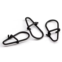 10 pièces/sac 50 pièces/boîte en acier inoxydable gourde Snap sécurité rapide Clip goupille de verrouillage forte traction Anti-corrosion pêche leurre plates-formes connecteur