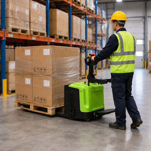 Factory Direct 2.5 Ton Stand-on Electric Pallet Truck 600mm Load Center 24V Electric Pallet Jack for Warehouse Logistis - Product Image 5