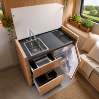 Meubles de rangement modulaires en aluminium pour Mercedes Sprinter RV, gain de place, installation facile, taille personnalisée