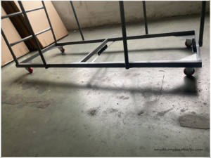 Hongqiao carrello da tavolo pieghevole da esterno struttura in acciaio carrello con maniglia estensibile struttura carrello <span class=keywords><strong>per</strong></span> rettangolo tavolo pieghevole - Product Image 4