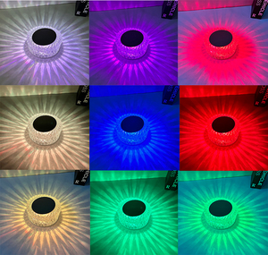Nido forma batería recargable Interruptor táctil <span class=keywords><strong>Led</strong></span> lámpara de mesa de cristal transparente iluminación de mesa de cristal para decoración del hogar regalo - Product Image 6