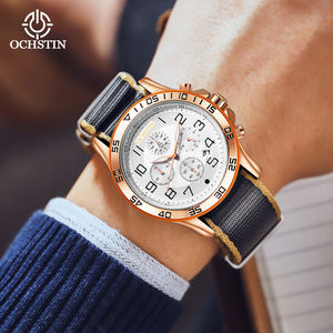 นาฬิกาแฟชั่นผู้ชายโลโก้สั่งทำได้ หลายสีให้เลือก กันน้ำ 30 เมตร สายไนลอน เหมาะสำหรับใส่ลำลอง ทำงาน ออกงานสังคม หรือเป็นของขวัญ - Product Image 5