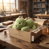 Peluche dinosaure personnalisée OEM en gros, chauffable au micro-ondes, super douce, rembourrage en coton PP, pour anniversaire