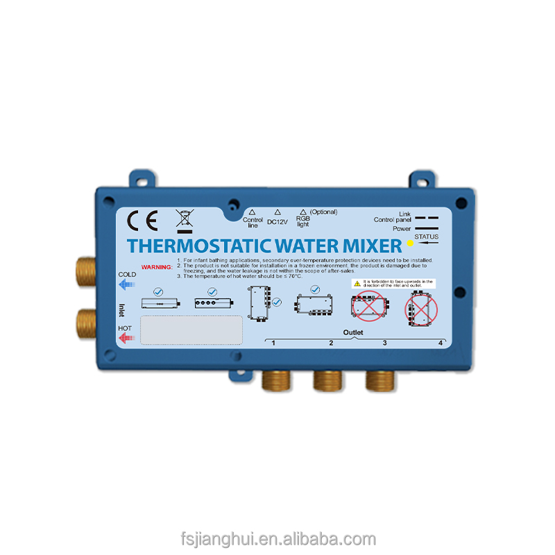 Válvulas mezcladoras de ducha termostáticas con 3 salidas de agua
