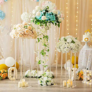 Lusso vero tocco acrilico fiore Stand di nozze centrotavola decorazioni minimo ordine uno - Product Image 5