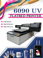 Nouvel Arrivage A1 Taille 6090 UV Imprimante à plat UV DTF Machine d'impression d'autocollants avec vernis pour stylo Céramique Verre Métal Bouteille