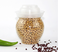 Emballage de dessert populaire 200ml bocaux en PET couvercles à vis conteneur de gâteau en plastique emballage de chocolat peut légumes marinés facile