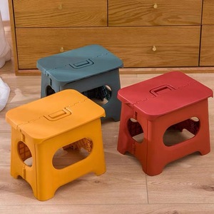 Portable Plastic Folding <b>Stool</b> Square 26cmx20cmx20cm Foldable Outdoor Garden Chair - Product Image 1