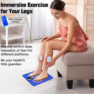 Almohadilla masajeadora eléctrica para pies, alfombrilla de masaje de puntos de acupuntura, masaje de piernas de choque con control remoto, 8 modos, 29 niveles - Product Image 4