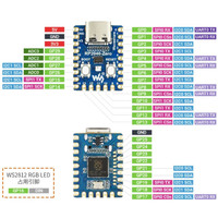 RP2040-Zero Papan Pengembangan Mikrokontroler PICO Mainboard Prosesor Dual-Core Mini MCU