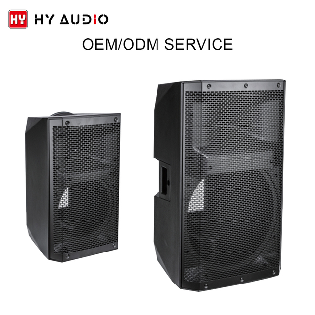 HY AUDIO Custom Empty Speaker Cabinets for Sale 8 Inch Empty Plastic Speaker Box OEM/ODM Service Home Theater Speaker Cabinet