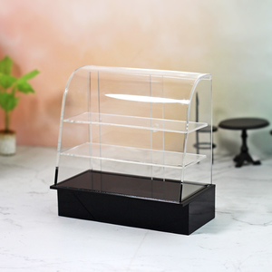 1/6 1/12 Kunstharz Art Deco Puppenhaus Simulation Miniatur Schiebetür für Dim Sum Kuchen-Vitrine Modell Dekoration - Product Image 4