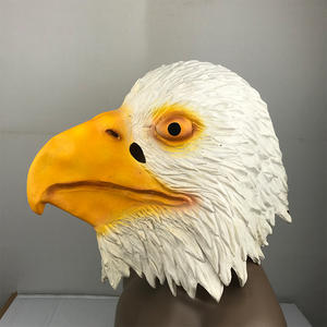 Juego de máscara de cabeza de águila, disfraz de fiesta, pájaro halcón, accesorio para adultos, Halloween, Sexy ojos grandes, máscara de látex Loli, <span class=keywords><strong>Anime</strong></span>, 2 colores, tamaño adulto - Product Image 2