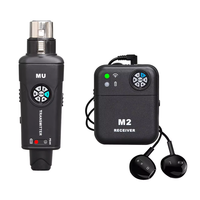 Système de monitoring intra-auriculaire sans fil léger Xvivee U4, technologie Dante, faible latence, fréquence réglable, écouteurs pour groupe, scène