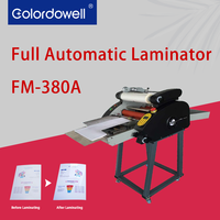 Machine à plastifier à chaud à grande vitesse Colordowell FM-380A pour A3 avec une vitesse de 3 m/min, un chauffage de 1100 W et une température maximale de 160 °C