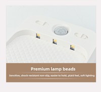 Lampe murale LED d'intérieur avec détecteur de mouvement, luminosité réglable en continu, batterie rechargeable, design moderne pour la maison et le bureau