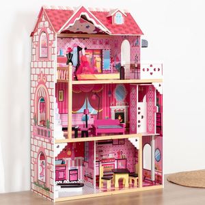 Hermosa Casa de Muñecas de Madera que Estimula la Imaginación Creativa para Niñas de 3, 4, 5 y 6 Años - Product Image 1