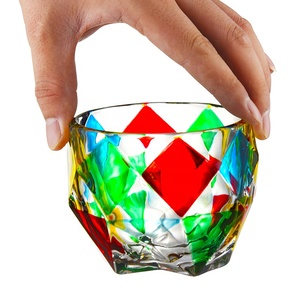 N43 vente en gros, verre à vin en cristal de couleur arc-en-ciel peint à la main pour whisky - Product Image 5