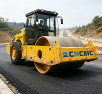 Compacteur vibrant à tambour unique en acier CNCMCTRSH18 540N/cm, charge linéaire, capacité de montée de 35 %, fiable, pour la compactation des chaussées routières