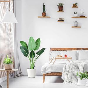 Plantas artificiales <span class=keywords><strong>gigantes</strong></span> en maceta para exteriores, árbol de plátano, bonsái, verde, centro de mesa, árbol artificial para el hogar, venta al por mayor - Product Image 1