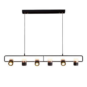 โคมไฟระย้าดีไซน์เนอร์สไตล์นอร์ดิกโมเดิร์นมินิมอล รูปทรงยาว สำหรับร้านอาหาร บาร์ เคาน์เตอร์ โต๊ะอาหาร ร้านค้า - Product Image 3