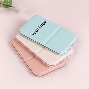 Складное компактное косметическое зеркало из искусственной кожи с логотипом на заказ - Product Image 4