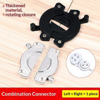 Connecteur de bureau deux-en-un pour la fixation de meubles, accessoires de raccordement pour tables rondes, connecteur supérieur